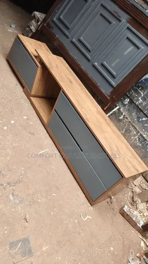 TV Stand Showcase, Overlay Design , 6.5 Ft Long