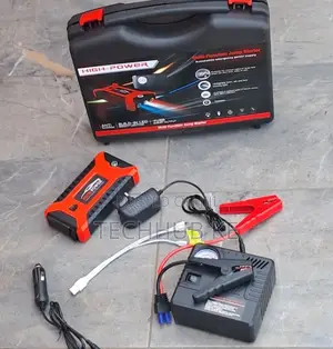 Heavy Duty Car Jump Starter With Built-in Air Compressor Power Bank