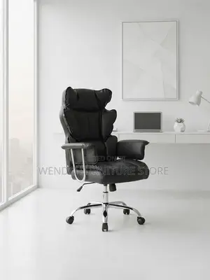Office Chairs; Adjustable Leather Tufted Office Chairs