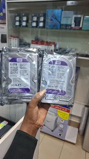 WD Purple Surveillance Hard Drive 6 TB, 128 MB, 5640 RPM -