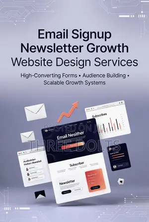 Email Signup Newsletter Growth Website Design Services