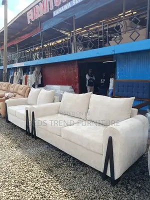 5-Seater 3+2 Sofa Set Beige Upholstery