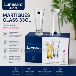 *LUMINARC MARTIGUES GLASS – 3300ml Set of 6 Pcs*