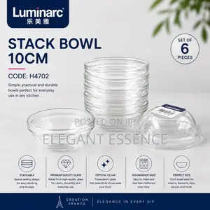 *LUMINARC STACK BOWL – 10CM Set of 6 Pcs*