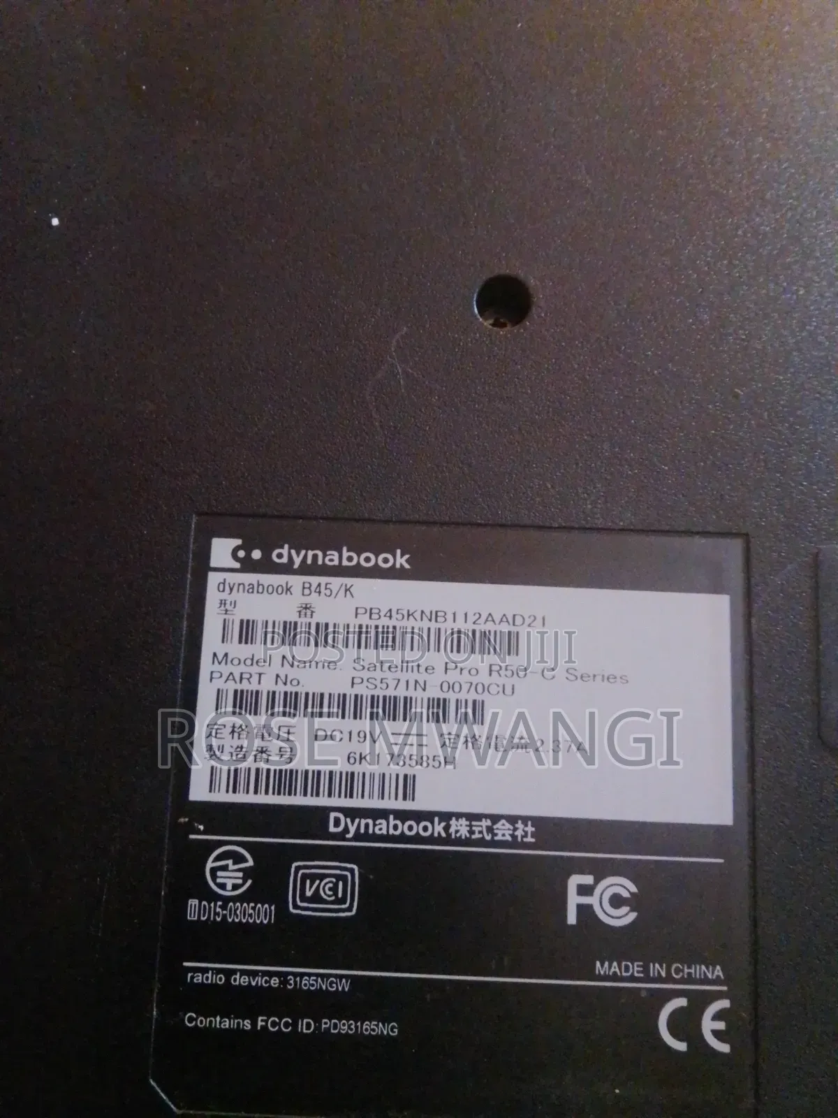 Laptop Toshiba 8GB HDD 3T