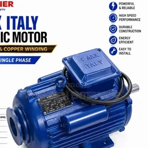 Kmax Italy Electric Motor 5.5HP High Speed With Pulley .