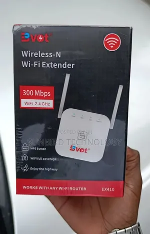 BVot Wireless -N WiFi Extender Ex410 Works With Any WiFi Router.