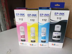 112 EPSON Inks-Black,Cyan,Yellow Magenta