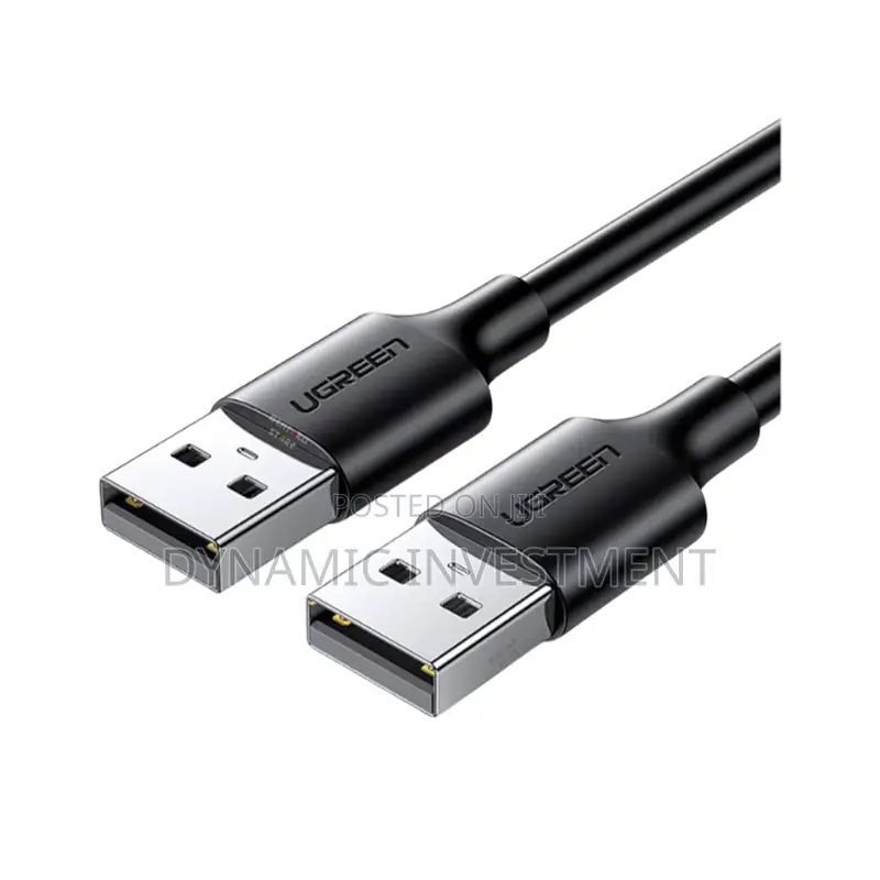 UGREEN US102 USB 2.0 a Male to a Male Data Cable 1m Black UG- 10309