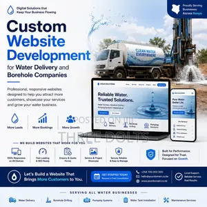 Custom Website Development for Water Delivery and Borehole Companies