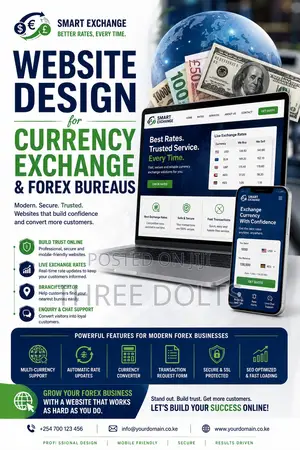 Website Design for Currency Exchange and Forex Bureaus