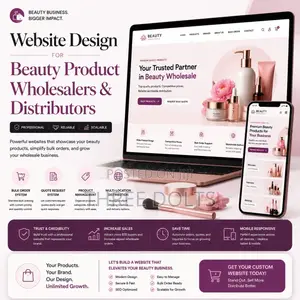Website Design for Beauty Product Wholesalers and Distributors