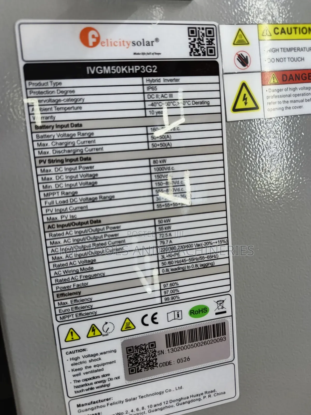 Complete 50kva High Voltage With 60kw Lifepo4 Lithium Backup System