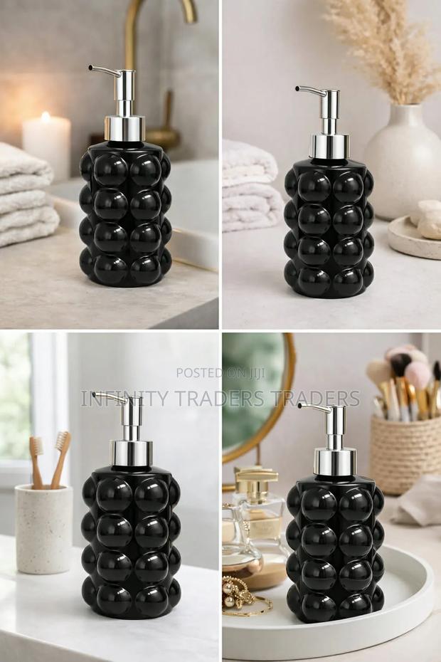 Ceramic Glass 400ml Single Lotion Soap Dispenser - main view