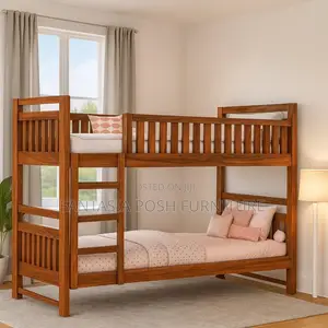 4x6 Pure Mahogany Double Decker Bed: Pay on Delivery