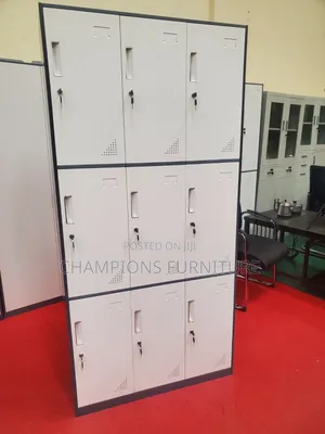 Nine Lockers Steel Cabinet