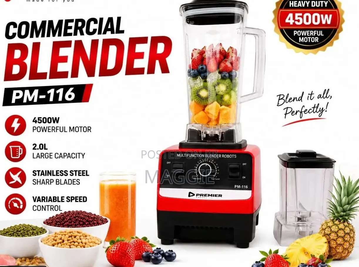 Heavy Duty 4500W Commercial Blender