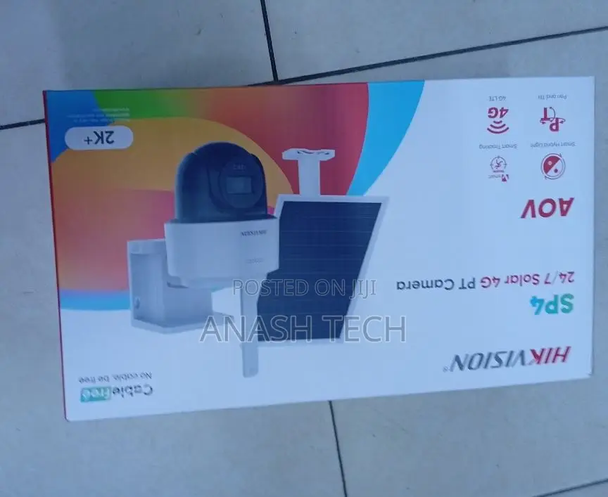 Hikvission Single Lens 4MP PT Security Camera With Solar Panel