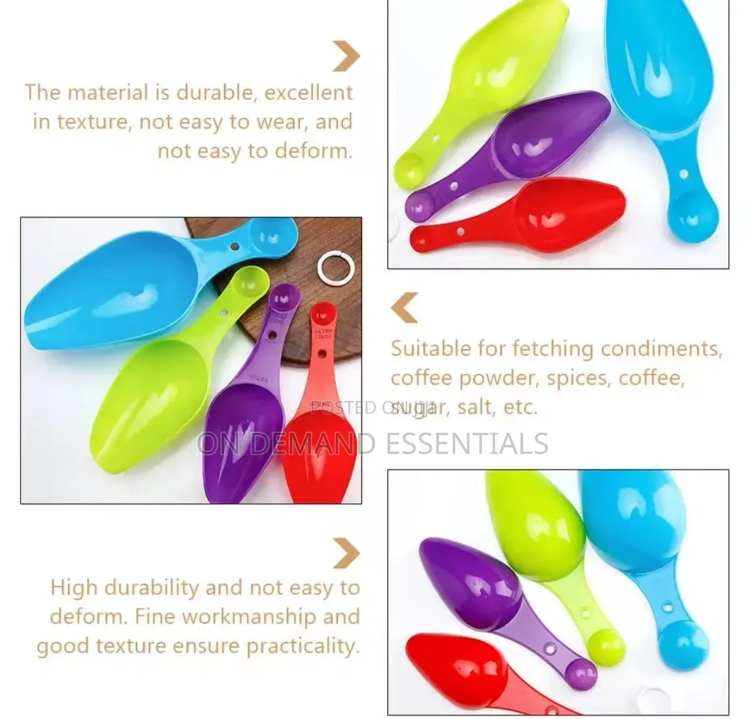 Measuring Scoops Multicolour 4pcs Set