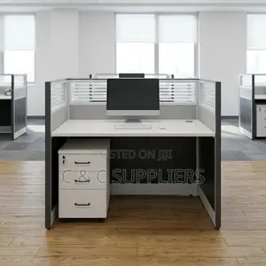 Office Workstation-2 Seater (White)