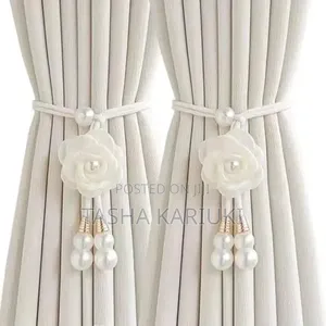 Creative Camelia Flower Decorative Curtain Tieback Per Pair