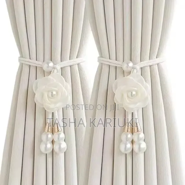 Creative Camelia Flower Decorative Curtain Tieback Per Pair