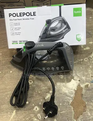 Syinix Steam Iron Box – Non-Stick Soleplate.