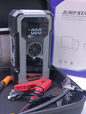 Never Get Stranded: 4-in-1 Smart Car Jump Starter Tire Inflator Pack