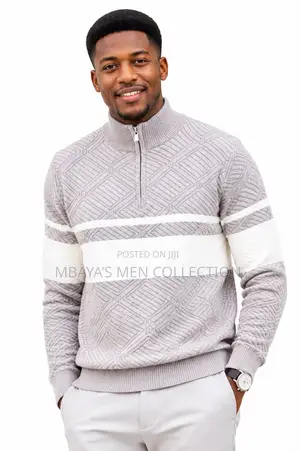 Men’s Half Zip Knitted Sweater |