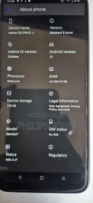 Realme C33 2023 128 GB Black