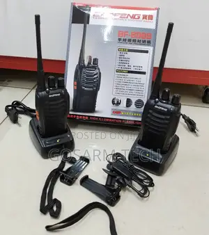 Baofeng Bf-888s Pair Walkie Talkies Long Range Radio Calls
