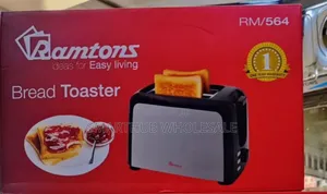 Ramtons RM/564 - 2 Slice Stainless Steel Toaster - Silver (1YR WRTY)