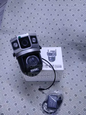 360° PTZ 4G SIM Card CCTV Camera With Dual Len