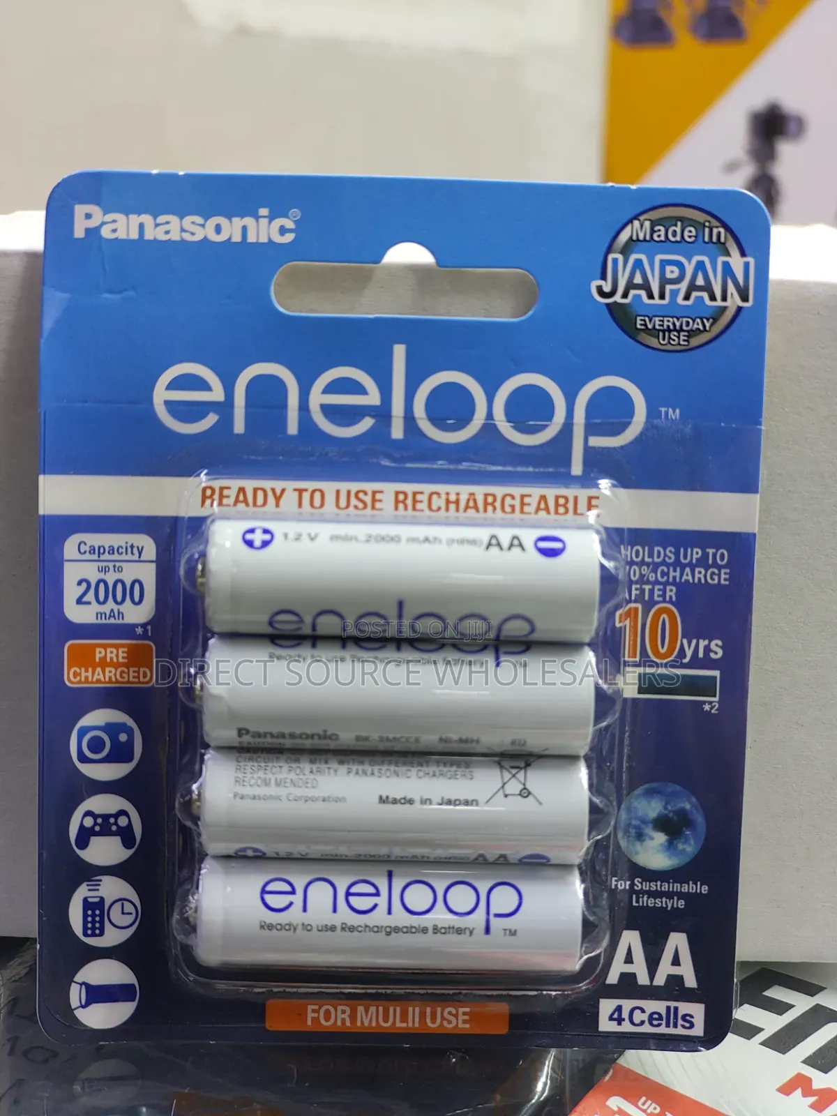 Panasonic Eneloop Rechargeable AA Batteries (4 Pack)