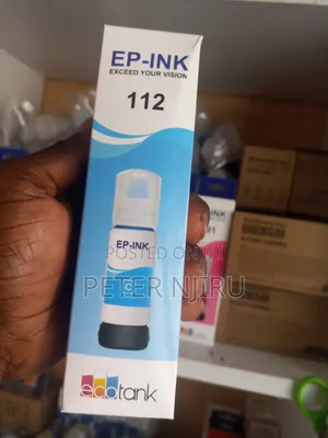 112 EcoTank Pigment Cyan Ink Bottle