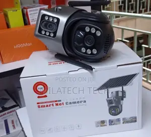 Outdoor 4G Solar CCTV – Dual Lens PTZ Camera With SIM Card