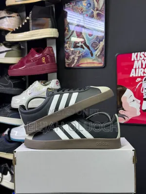 Black Adidas VL Court Base. Sizes:_38 39 40 41 42 43 44 45_