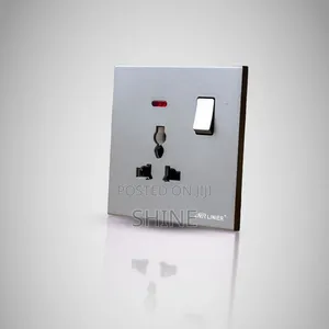 Modern Silver Switches and Sockets