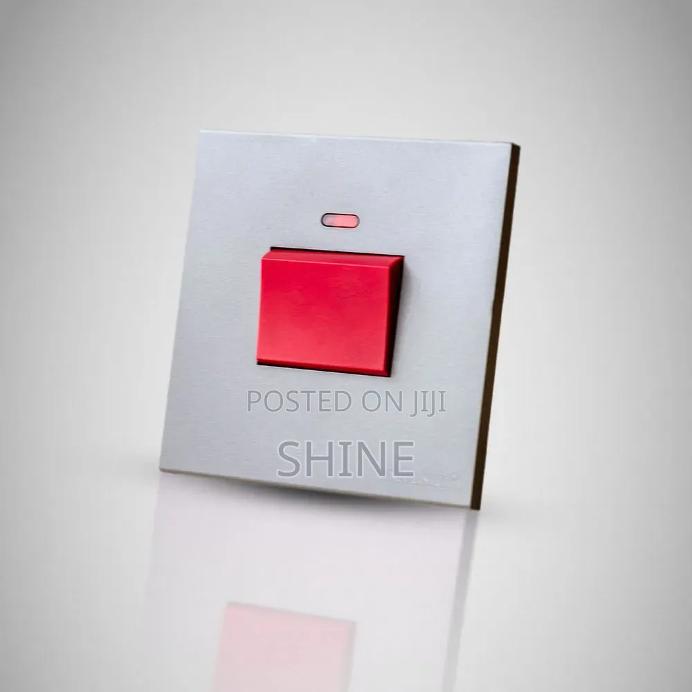 Modern Silver Switches and Sockets
