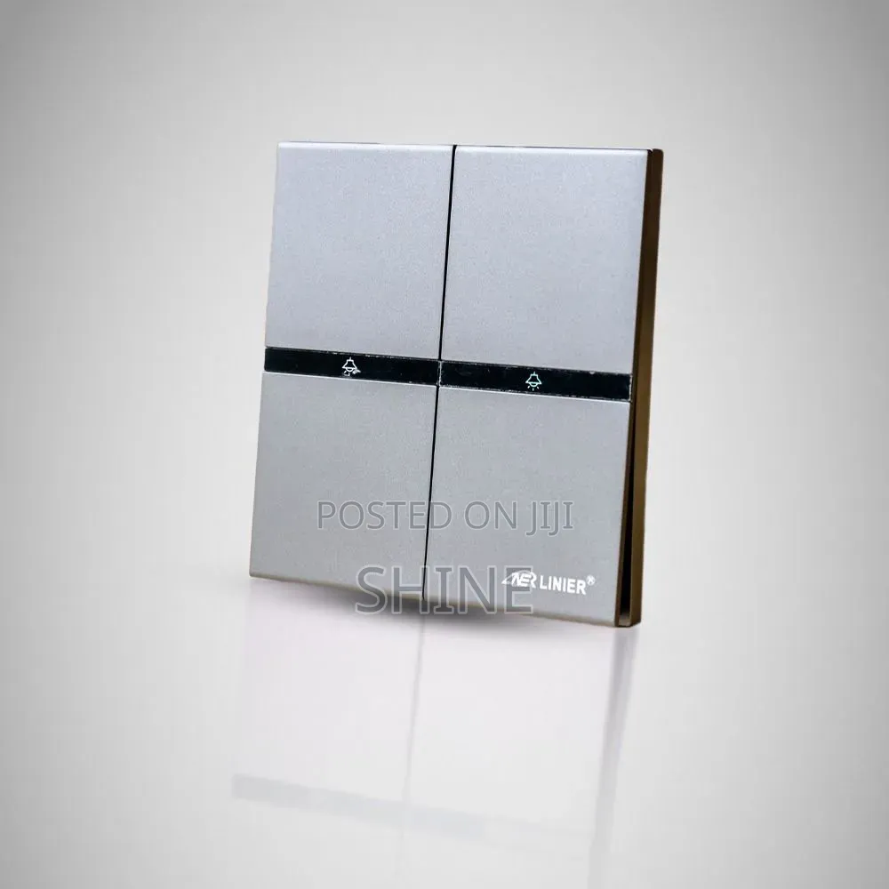 Modern Silver Switches and Sockets