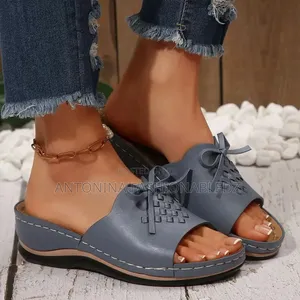 Ladies Leather Open Shoes