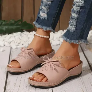 Ladies Leather Open Shoes