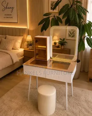 Glass Cover Dressing Table