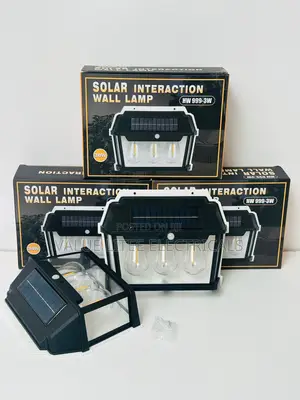 3 - Bulb Solar Wall Lamp Motion Sensor Light Outdoor