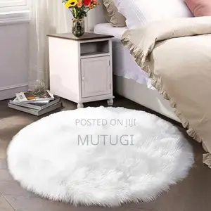 Fluffy Shaggy Bedside Carpet Size 100cm
