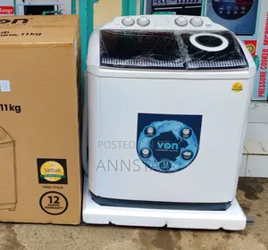 Restocked *Von 11Kg Washing Machine, Twin Tub