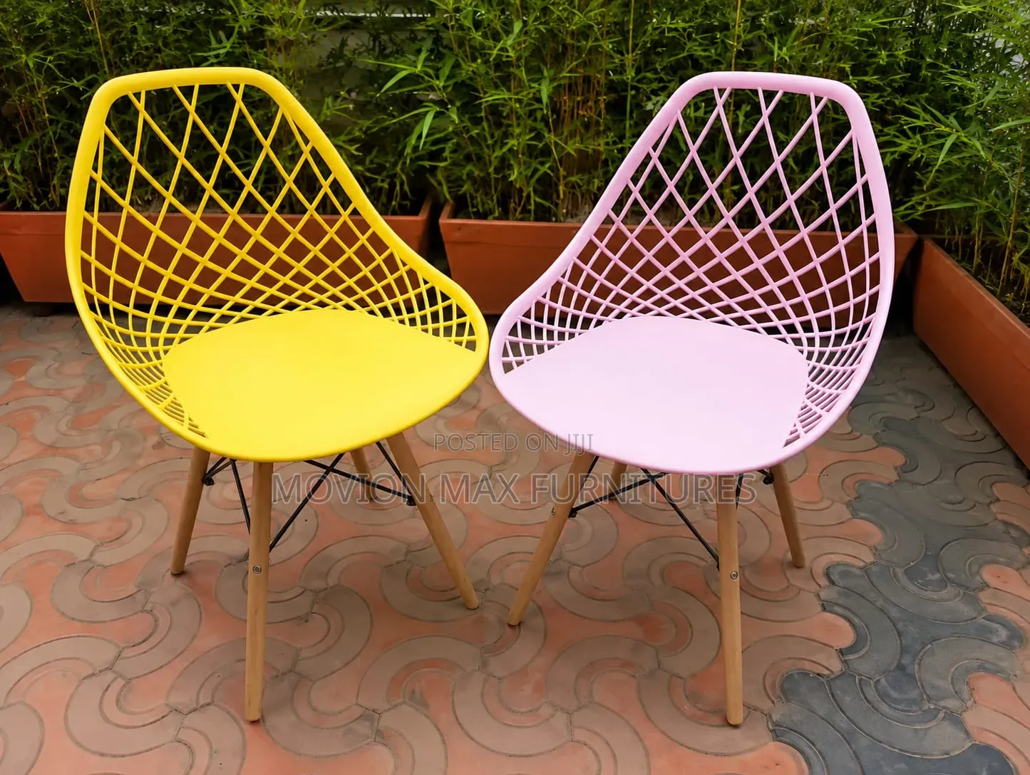Pink,yellow Eames Chair