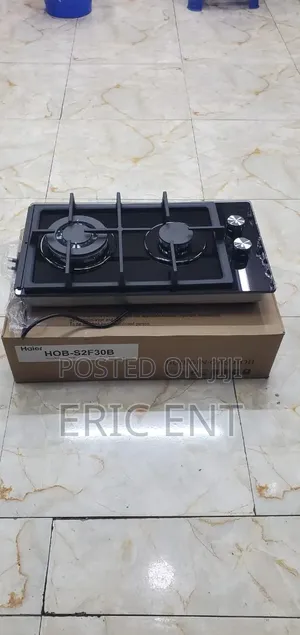 Haier Glass Inbuilt 2 Burner With Wok Burner Hob Cooker