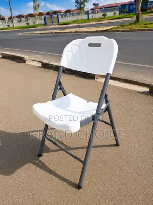 White Plastic Foldable Chair -Heavy Duty