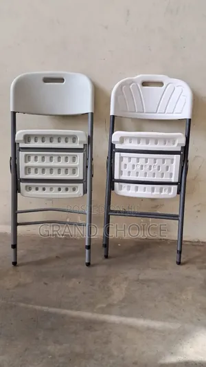 White Plastic Foldable Chair -Heavy Duty
